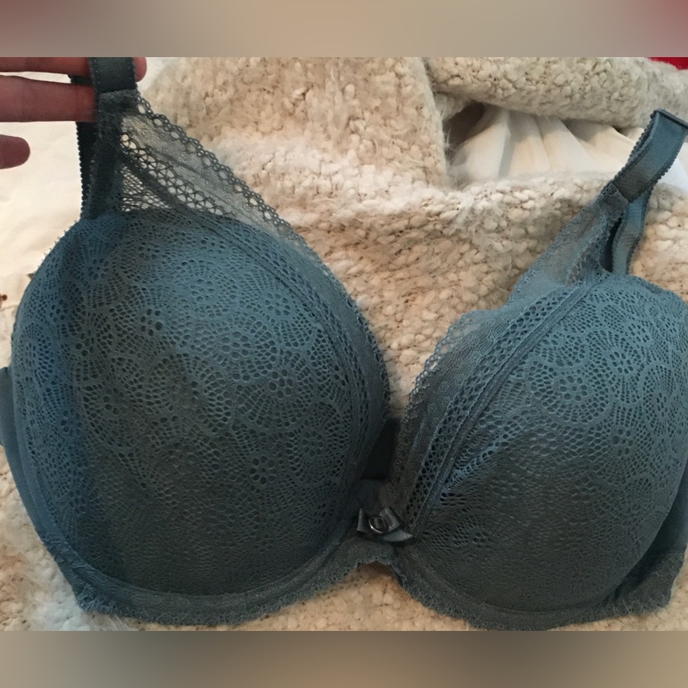Chantelle Teal Lace Bra